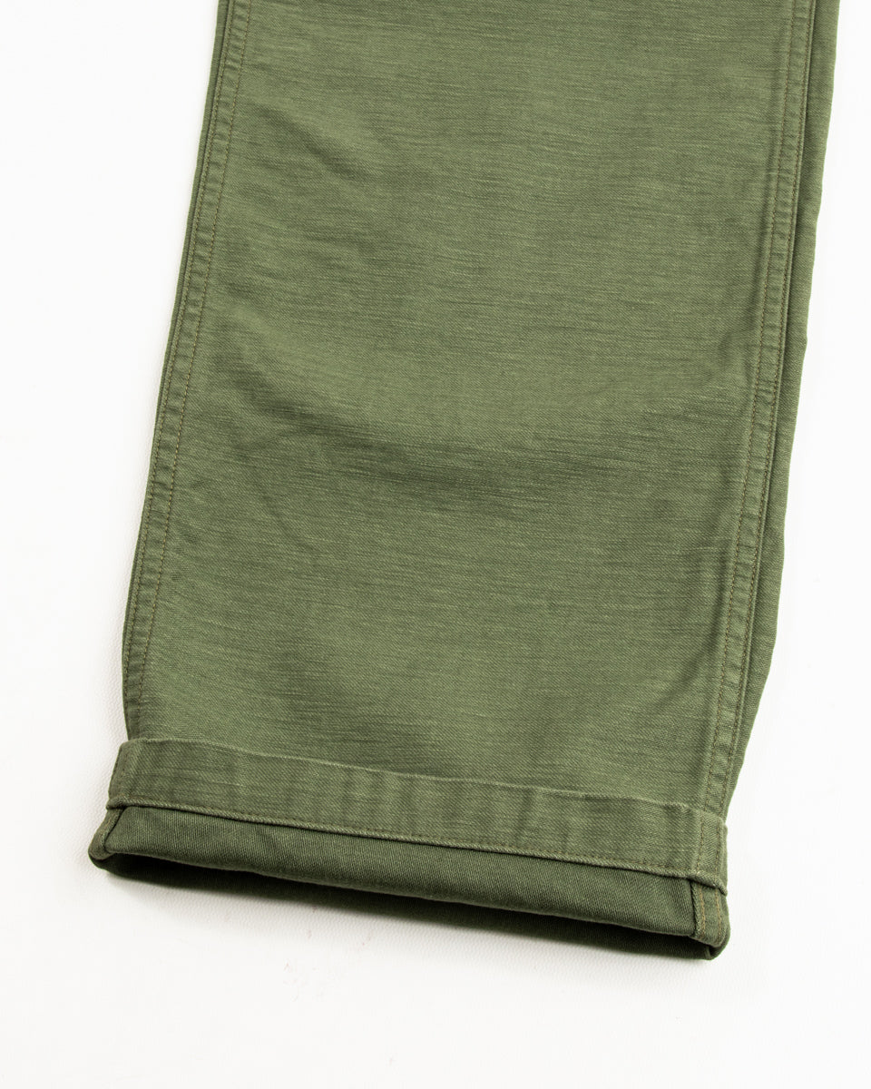 OrSlow Fatigue Pants - Regular Fit - Olive Reverse Sateen - Standard & Strange