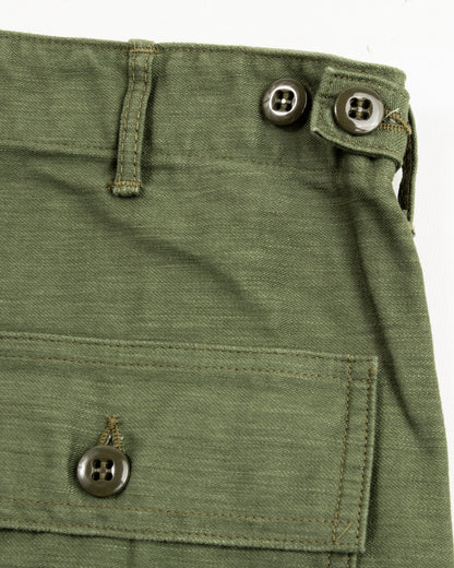 OrSlow Fatigue Pants - Regular Fit - Olive Reverse Sateen - Standard & Strange