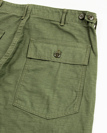 OrSlow Fatigue Pants - Regular Fit - Olive Reverse Sateen - Standard & Strange