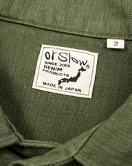 OrSlow Fatigue Shirt - Olive Reverse Sateen - Standard & Strange