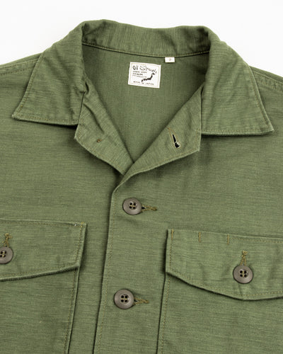 OrSlow Fatigue Shirt - Olive Reverse Sateen - Standard & Strange