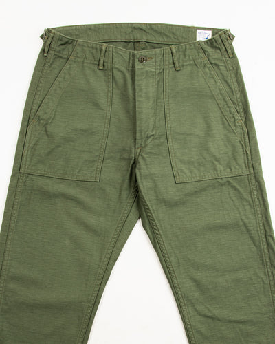 OrSlow Slim Fit Fatigue Pants - Olive Reverse Sateen - Standard & Strange