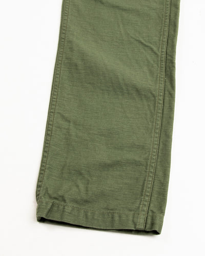 OrSlow Slim Fit Fatigue Pants - Olive Reverse Sateen - Standard & Strange