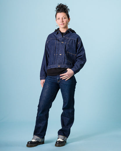 OrSlow Women's 40's Light oz Denim Jacket - One Wash - Standard & Strange