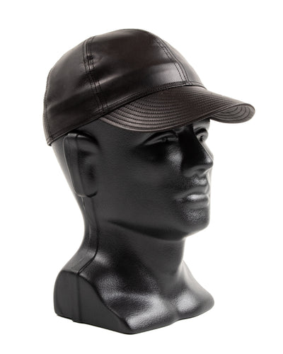 Papa Nui A-26 Cap - Black Shinki Horsehide - Standard & Strange