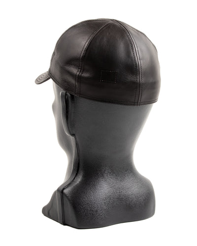 Papa Nui A-26 Cap - Black Shinki Horsehide - Standard & Strange