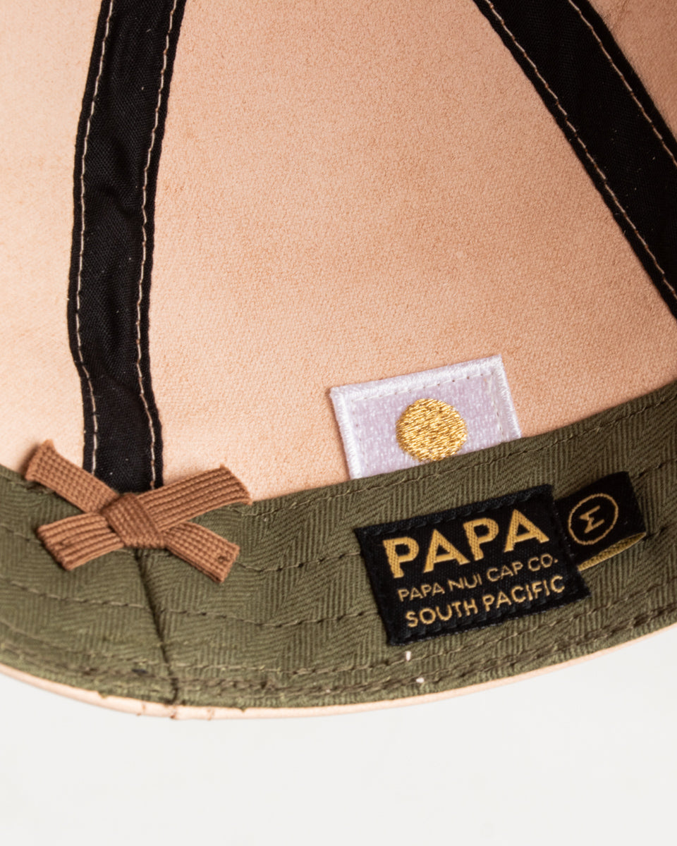 Papa Nui A-26 Cap - Veg Tan Shinki Horsehide - Standard & Strange