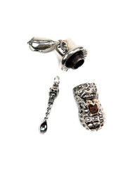 Peanuts & Co Yachimata Bero Peanuts Pendant / Key Ring - Silver x 10K Gold - Standard & Strange