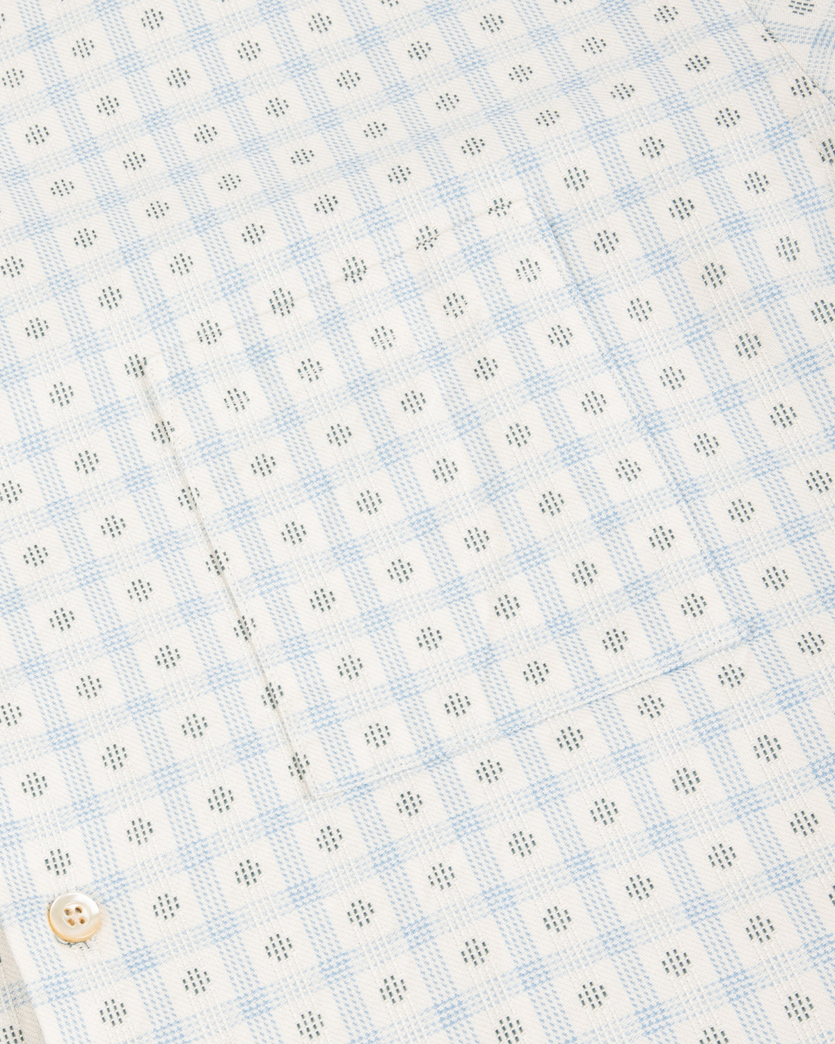 Prequel S&S x Prequel Short Open Collar Shirt - Beige Classic Dobby Check - Standard & Strange