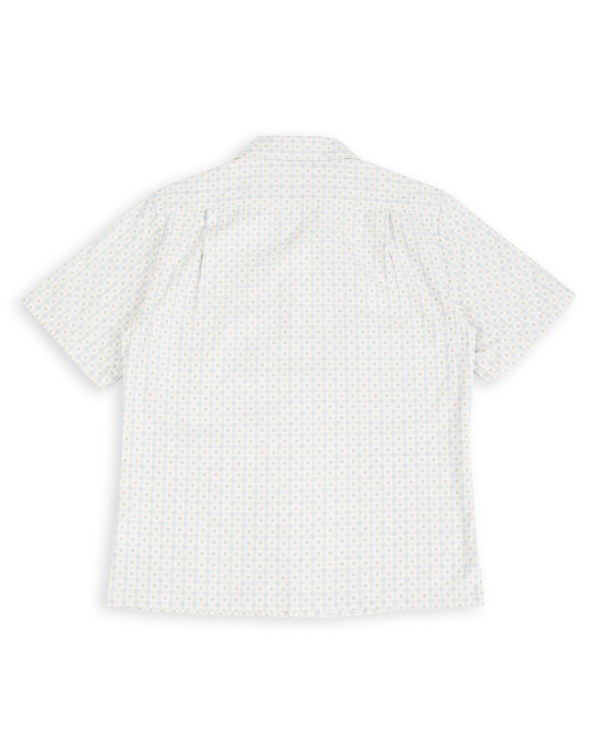Prequel S&S x Prequel Short Open Collar Shirt - Beige Classic Dobby Check - Standard & Strange