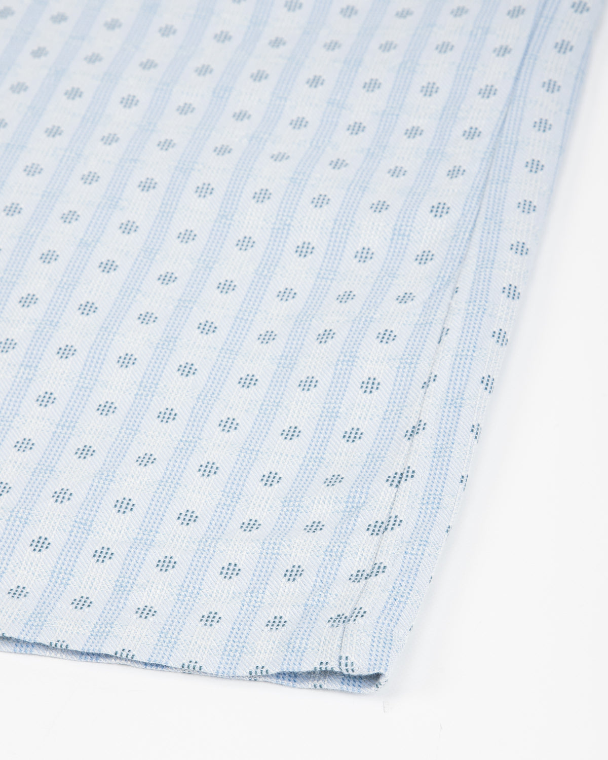 Prequel S&S x Prequel Short Open Collar Shirt - Blue Classic Dobby Check - Standard & Strange