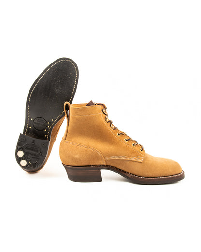 Rolling Dub Trio Griffin Plain Toe Boots - Beige Suede - Standard & Strange