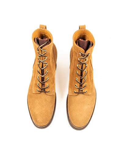 Rolling Dub Trio Griffin Plain Toe Boots - Beige Suede - Standard & Strange