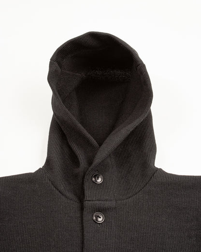 The Real McCoy's 30s Hooded Knit Sweater - Black - Standard & Strange