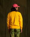 The Real McCoy's 9oz Loopwheel Raglan Sleeve Sweatshirt - Yellow - Standard & Strange