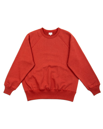 The Real McCoy's 9 oz Loopwheel Raglan Sweatshirt - Cherry - Standard & Strange