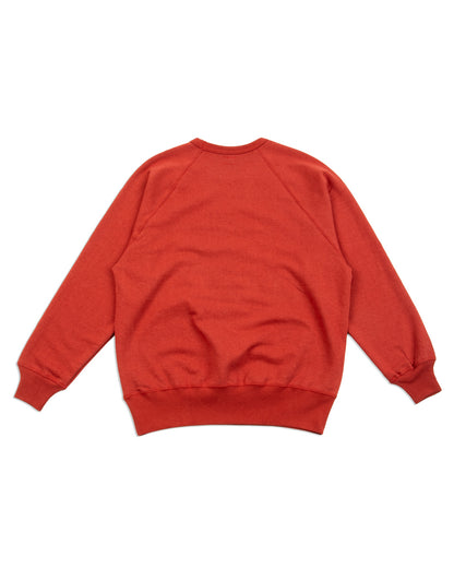 The Real McCoy's 9 oz Loopwheel Raglan Sweatshirt - Cherry - Standard & Strange