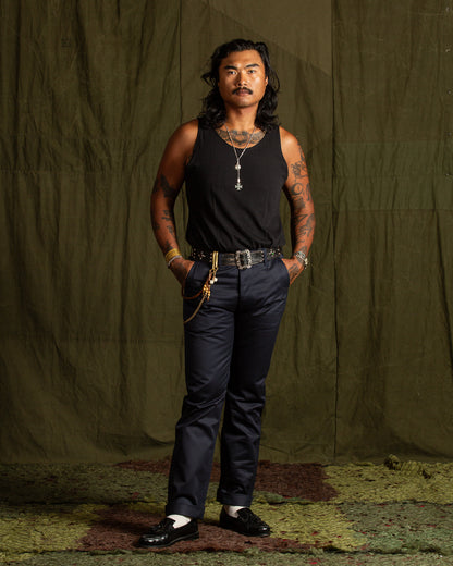 The Real McCoy's Blue Seal Chinos - Navy - Standard & Strange