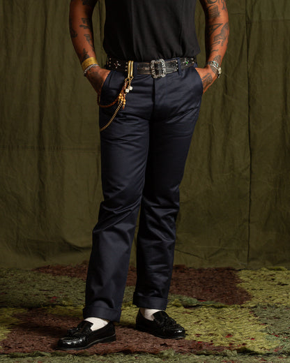 The Real McCoy's Blue Seal Chinos - Navy - Standard & Strange