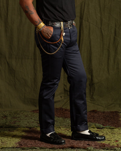 The Real McCoy's Blue Seal Chinos - Navy - Standard & Strange