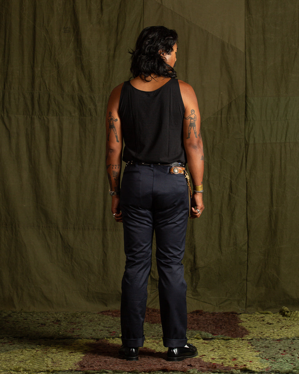 The Real McCoy's Blue Seal Chinos - Navy - Standard & Strange