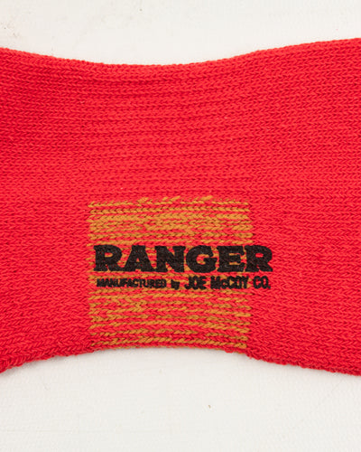 The Real McCoy's Boot Socks "Ranger" - Red - Standard & Strange