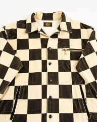 The Real McCoy's Buco Checkered Corduroy Jacket - White/Black - Standard & Strange