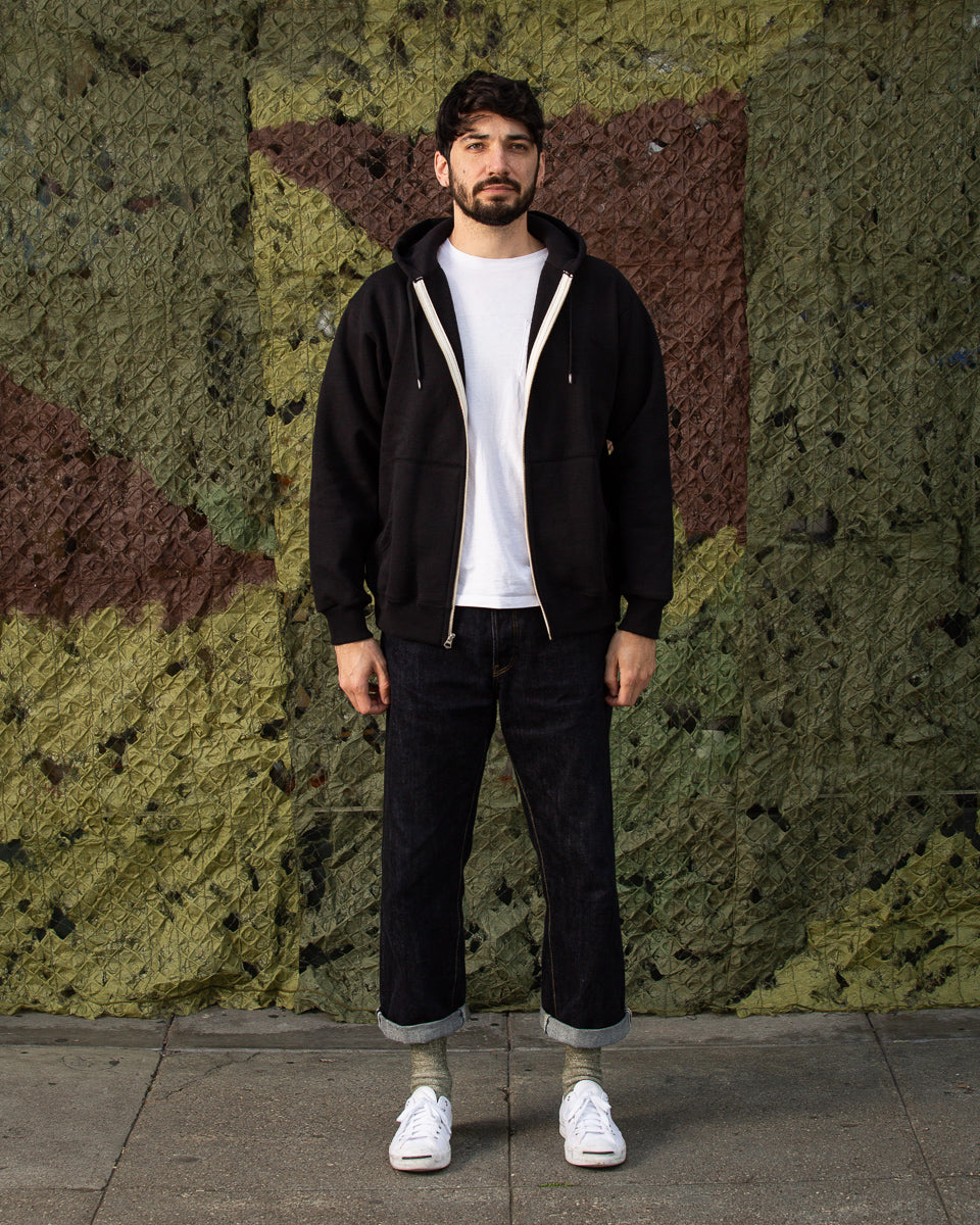 The Real McCoy's Buco F/Z Parka Sweatshirt - Black - Standard & Strange