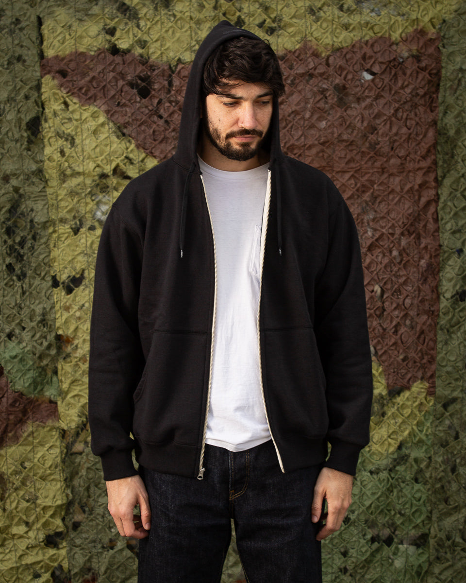 The Real McCoy's Buco F/Z Parka Sweatshirt - Black - Standard & Strange