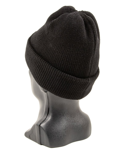 The Real McCoy's Buco Heavy Knit Cap - Black - Standard & Strange