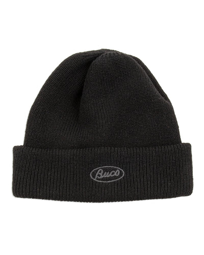 The Real McCoy's Buco Heavy Knit Cap - Black - Standard & Strange