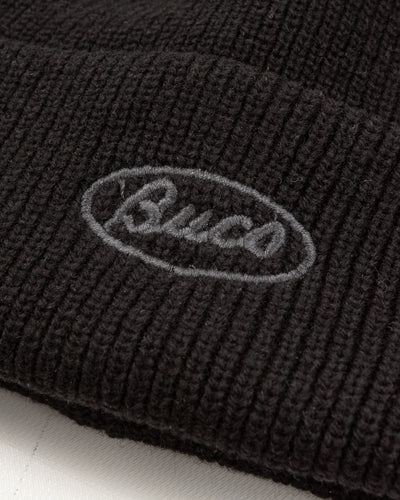 The Real McCoy's Buco Heavy Knit Cap - Black - Standard & Strange