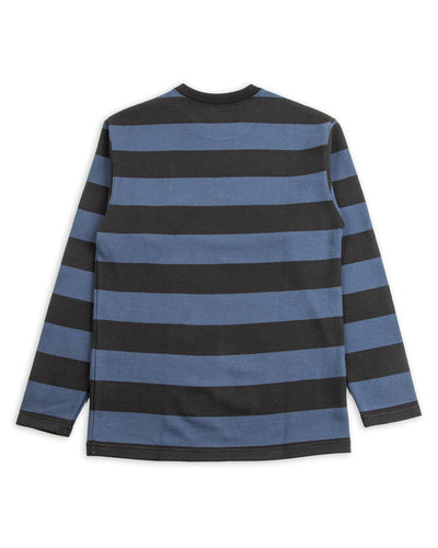 The Real McCoy's Buco Heavy Stripe Racing Jersey - Black/Blue - Standard & Strange