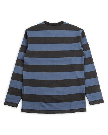 The Real McCoy's Buco Heavy Stripe Racing Jersey - Black/Blue - Standard & Strange