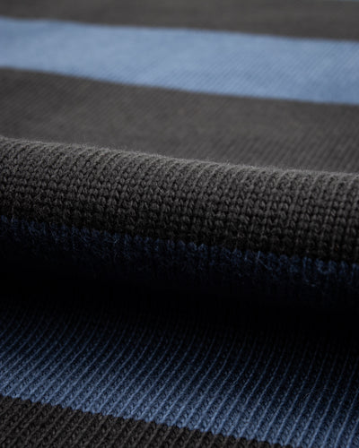 The Real McCoy's Buco Heavy Stripe Racing Jersey - Black/Blue - Standard & Strange