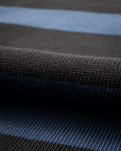 The Real McCoy's Buco Heavy Stripe Racing Jersey - Black/Blue - Standard & Strange