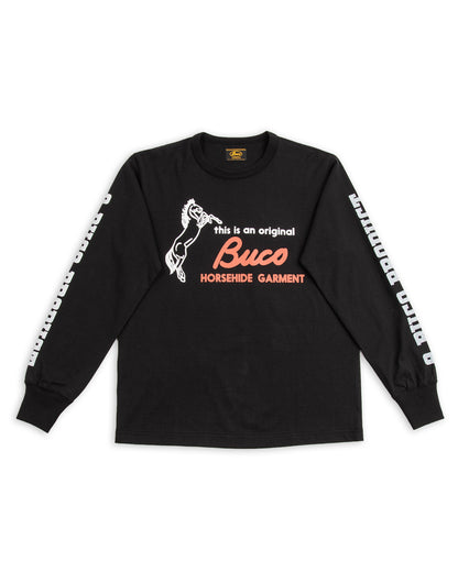 The Real McCoy's Buco L/S Tee / Original Buco - Black - Standard & Strange