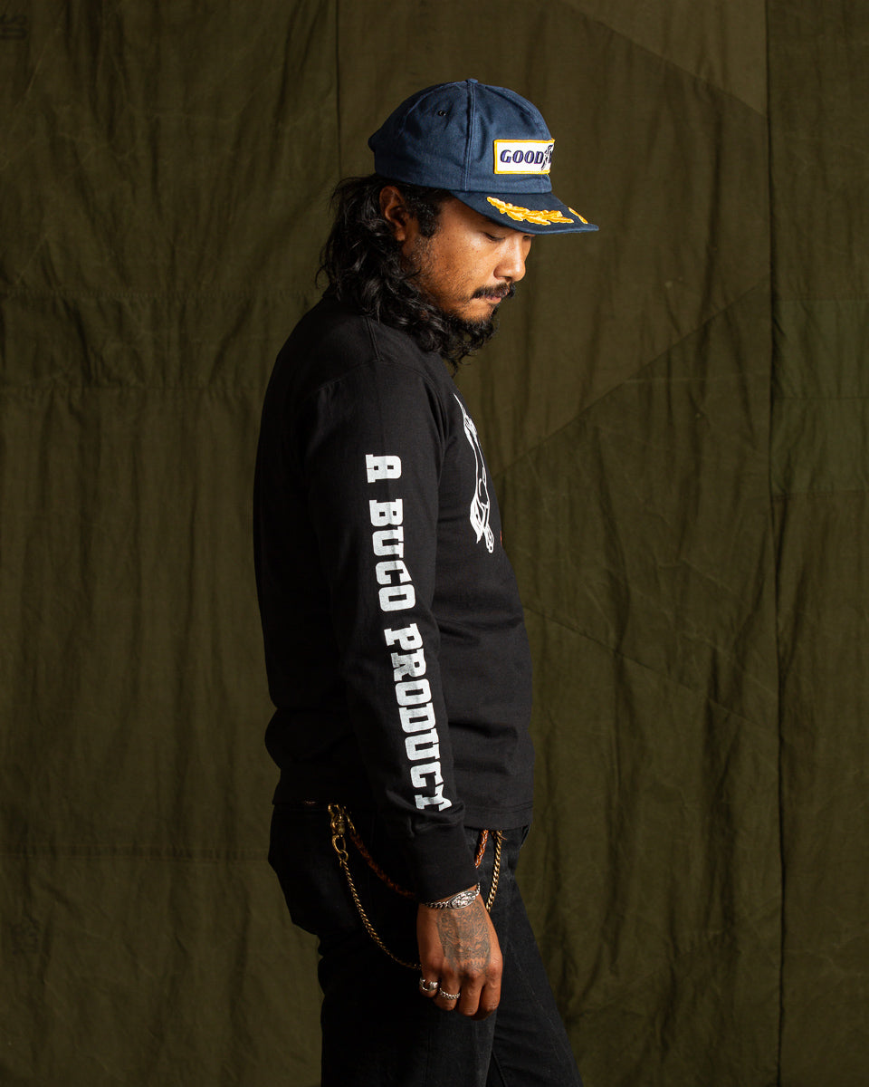 The Real McCoy's Buco L/S Tee / Original Buco - Black - Standard & Strange