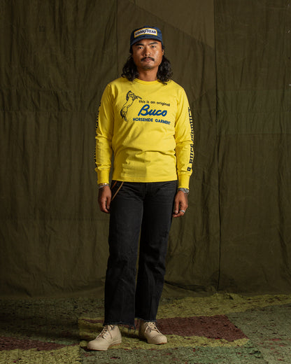 The Real McCoy's Buco L/S Tee / Original Buco - Canary - Standard & Strange