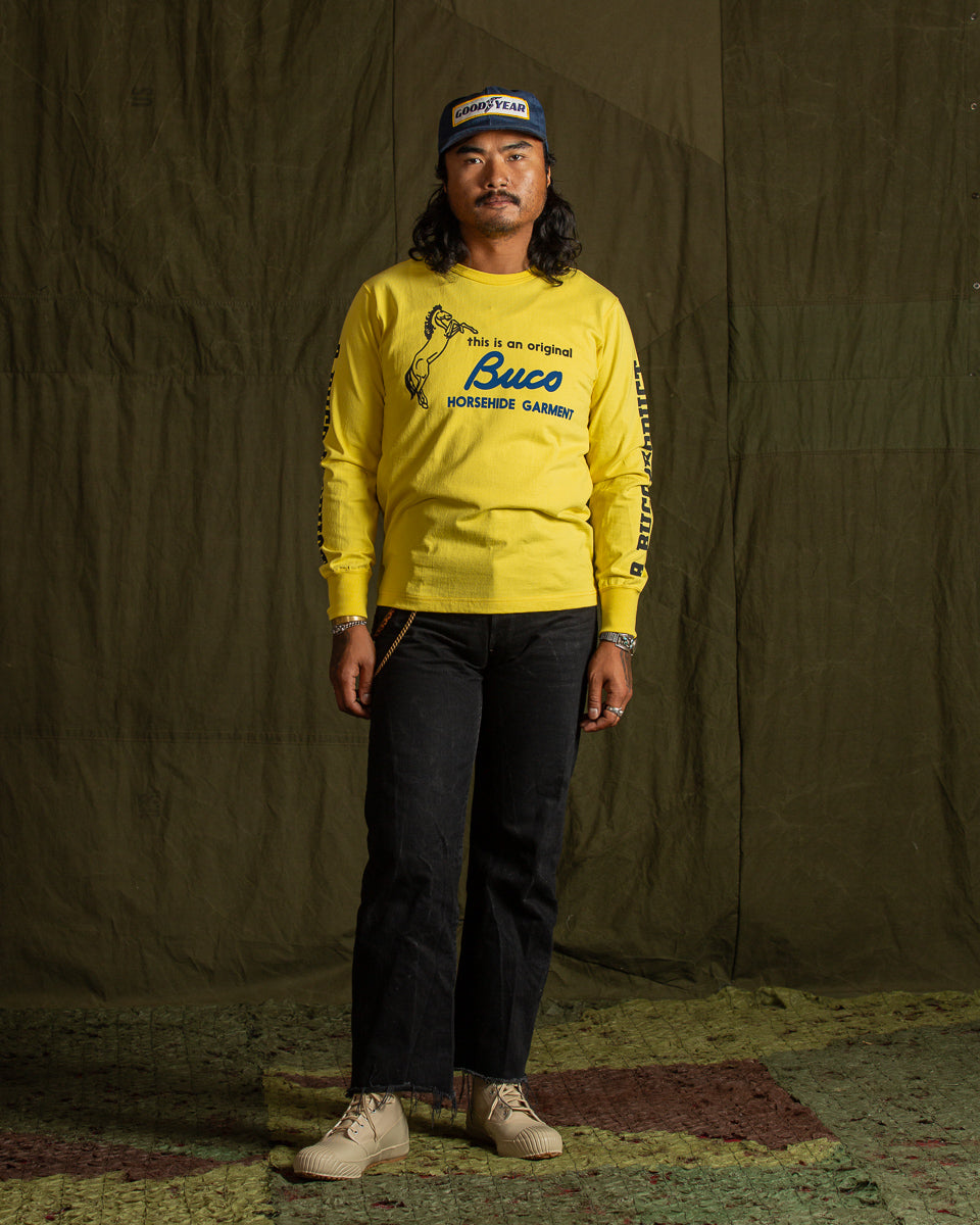 The Real McCoy's Buco L/S Tee / Original Buco - Canary - Standard & Strange
