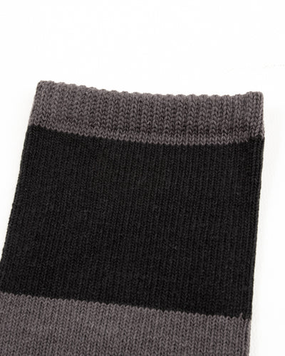 The Real McCoy's Buco Striped Action Socks - Gray/Black - Standard & Strange