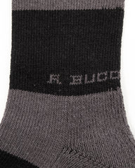 The Real McCoy's Buco Striped Action Socks - Gray/Black - Standard & Strange