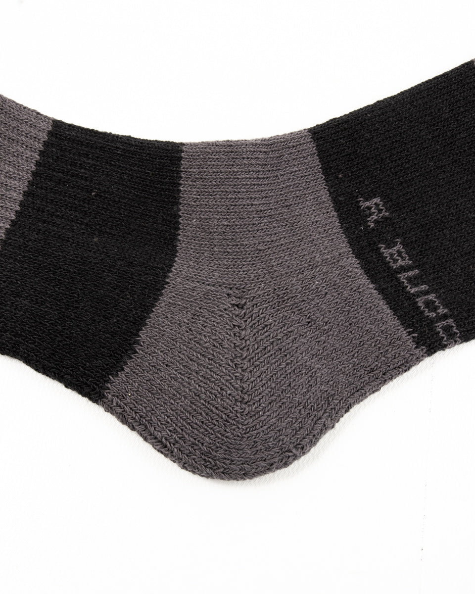 The Real McCoy's Buco Striped Action Socks - Gray/Black - Standard & Strange