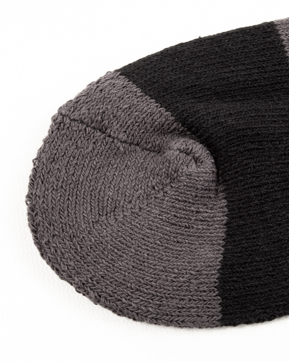 The Real McCoy's Buco Striped Action Socks - Gray/Black - Standard & Strange