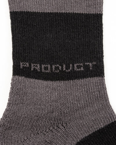 The Real McCoy's Buco Striped Action Socks - Gray/Black - Standard & Strange