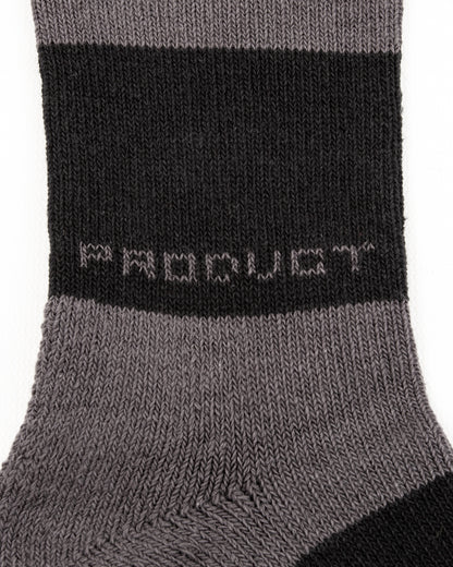 The Real McCoy's Buco Striped Action Socks - Gray/Black - Standard & Strange