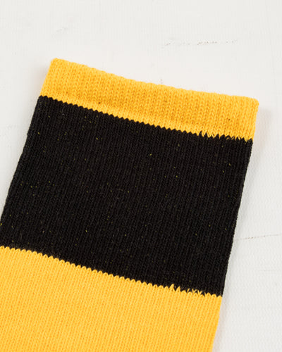 The Real McCoy's Buco Striped Action Socks - Yellow/Black - Standard & Strange