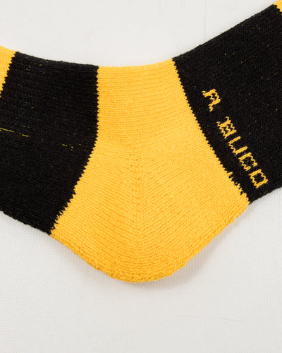The Real McCoy's Buco Striped Action Socks - Yellow/Black - Standard & Strange