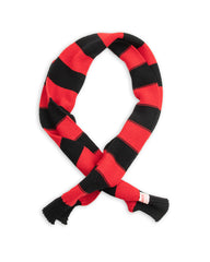 The Real McCoy's Buco Striped Wool Knit Scarf - Red/Black - Standard & Strange