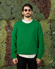 The Real McCoy's Cotton Crewneck Sweater - Green - Standard & Strange